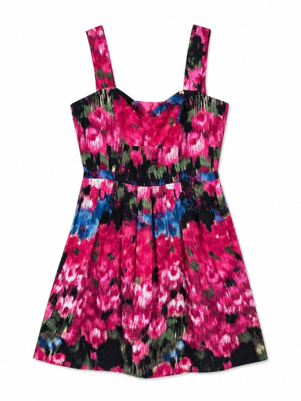 Donna Ricco Vibrant Pink & Blue Party Dress – Size 14 – Eye-Catching & Chic